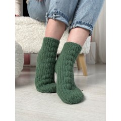 "Носки " Косички"крючком" Мастер-класс PDF+VIDEO