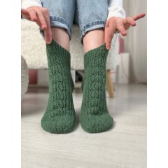 "Носки " Косички"крючком" Мастер-класс PDF+VIDEO