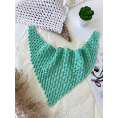 "Ажурная косынка крючком" Мастер-класс PDF+ВИДЕО