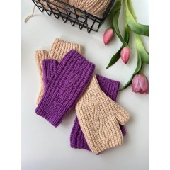 "МИТЕНКИ С КОСОЙ КРЮЧКОМ" МАСТЕР-КЛАСС ВИДЕО+PDF