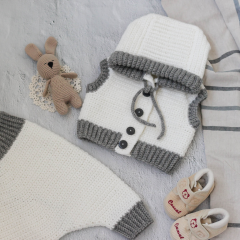 "Жилетка "С КАПЮШОНОМ" крючком"  Мастер-класс PDF