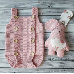 "Ромпер "ДЛЯ НОВОРОЖДЕННОГО" крючком" Мастер-класс PDF