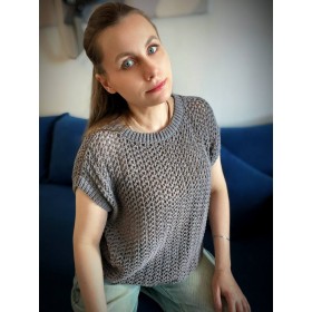 "Джемпер и футболка сетка" крючком" мастер-класс PDF+VIDEO