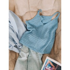 "Топ в бельевом стиле крючком" Мастер-класс PDF + ВИДЕО