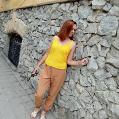 "Топ в бельевом стиле крючком" Мастер-класс PDF + ВИДЕО